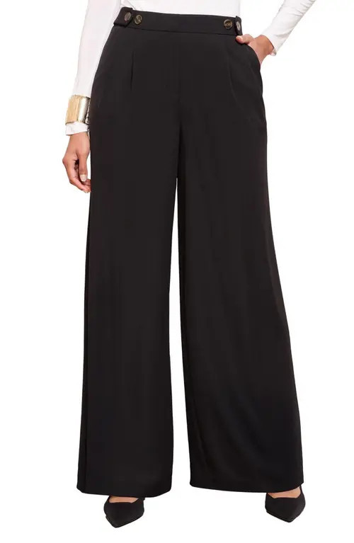 Friends Like These High Waist Wide Leg Pants in Black at Nordstrom, Size 4 Us | Nordstrom