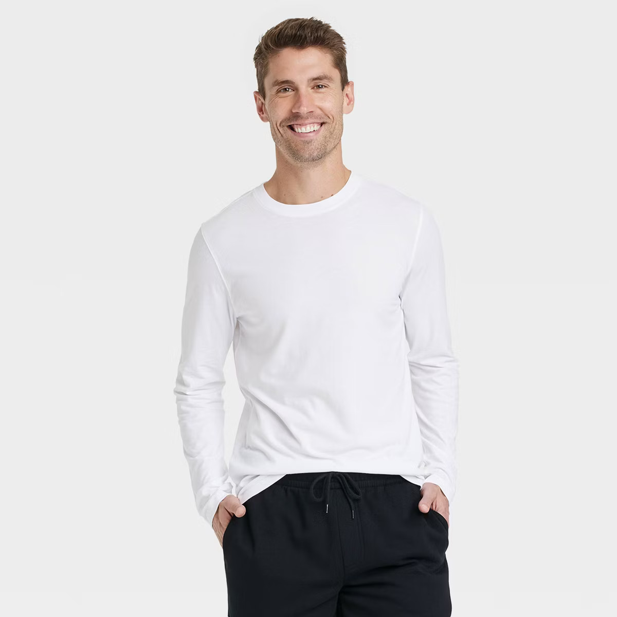 Men's Crewneck Long Sleeve T-Shirt - Goodfellow & Co™ | Target