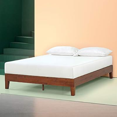 Zinus Wen 12 Inch Deluxe Wood Platform Bed Frame / Solid Wood / Mattress Foundation with Wood Sla... | Amazon (US)