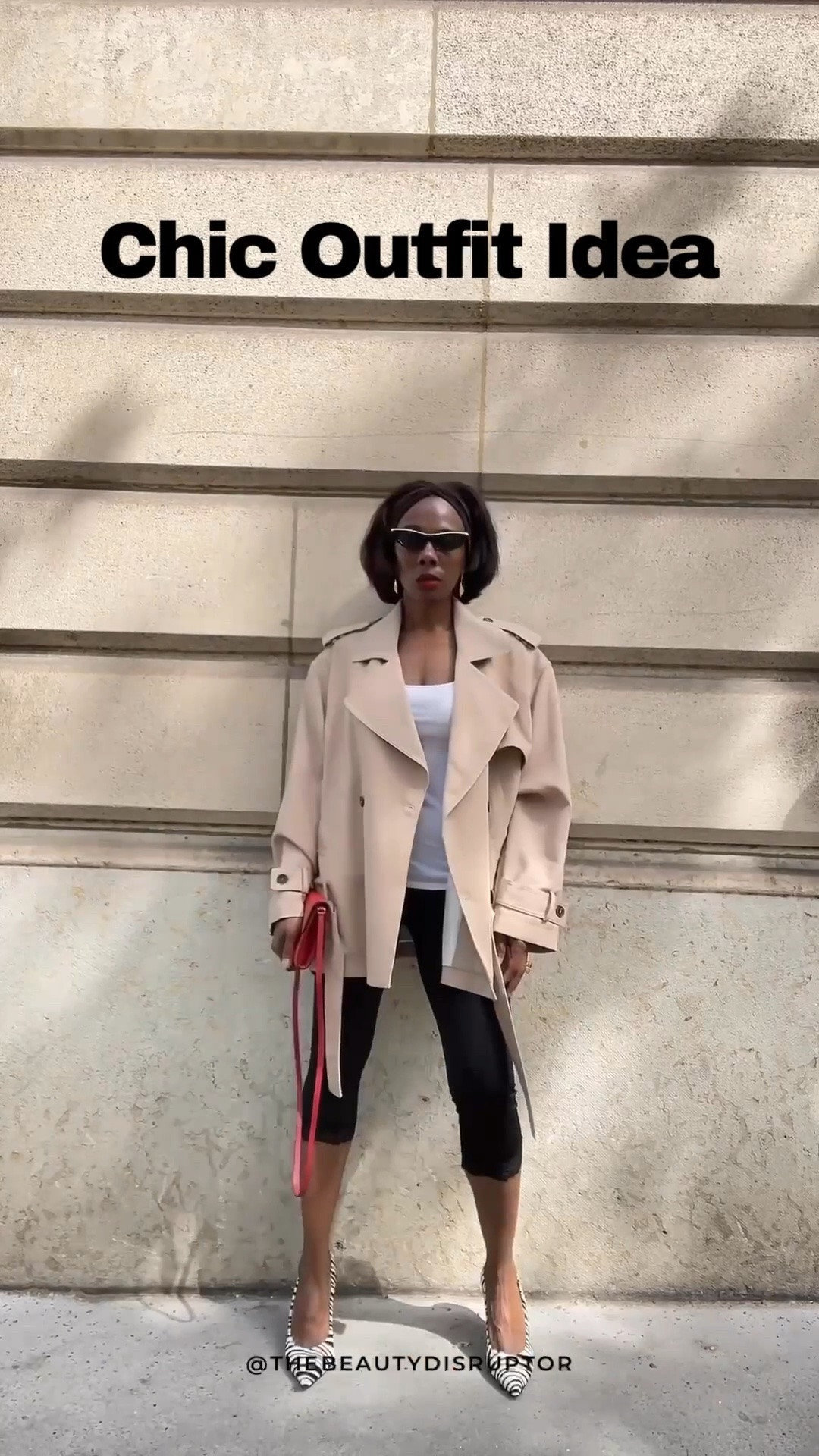 Capri pants kind of day,  balanced perfectly with a short trench coat. 

The zebra print heels and red crossbody bag pulled the whole look together. 

Click the link to shop these must-haves now 🛍️

#CapriPantsOutfit #TrenchCoats #LTKStyleTip

#LTKootd #LTKgrwm #LTKSeasonal