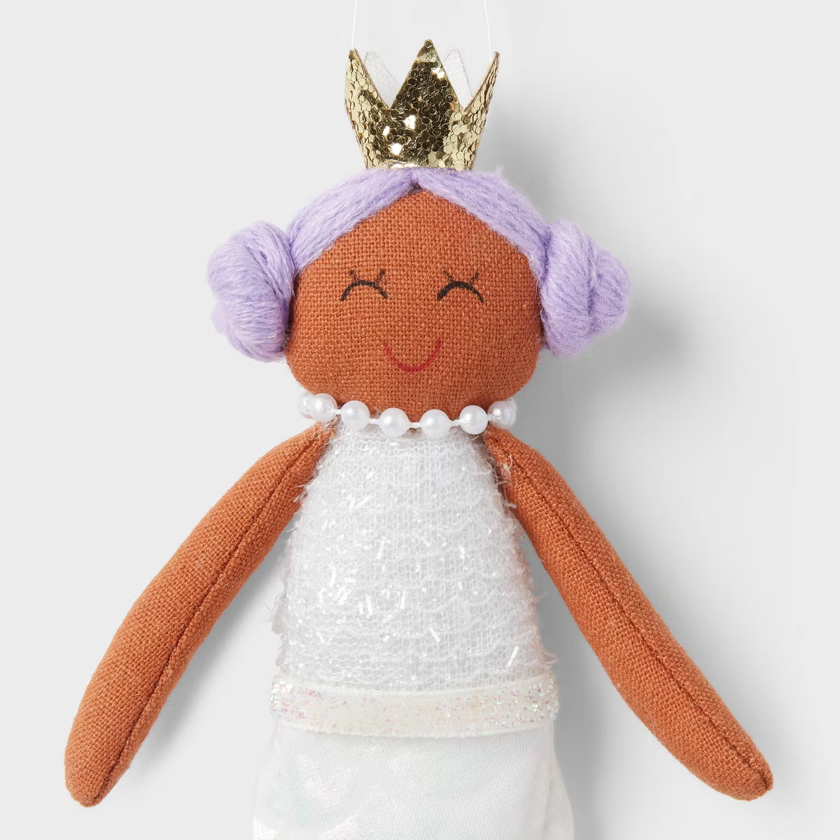 Fabric Mermaid with Purple Hair Christmas Tree Ornament - Wondershop™: Indoor Decoration, 7" He... | Target