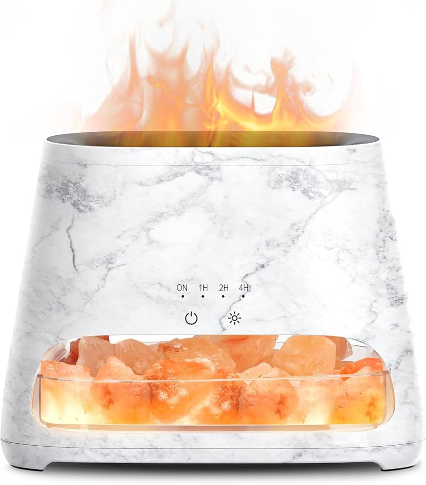 SALKING 2-in-1 Ultrasonic Essential Oil Diffuser & Himalayan Salt Lamp, Aromatherapy Diffuser Coo... | Amazon (US)