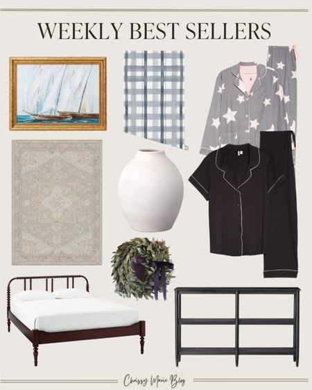 My weekly best sellers - pajamas, bed frame, rug and more home decor! 

#LTKhome #LTKstyletip