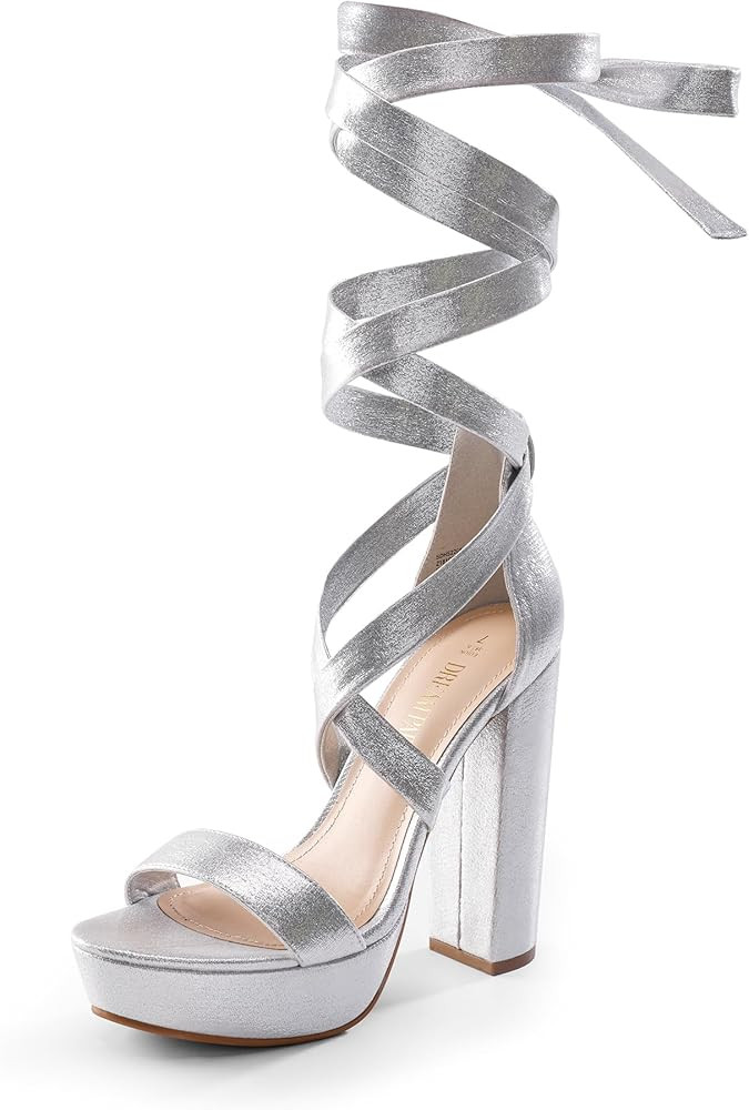 DREAM PAIRS High Heels Chunky Block Platform Heels for Women Strappy Gladiator Sexy Open Toe Heel... | Amazon (US)