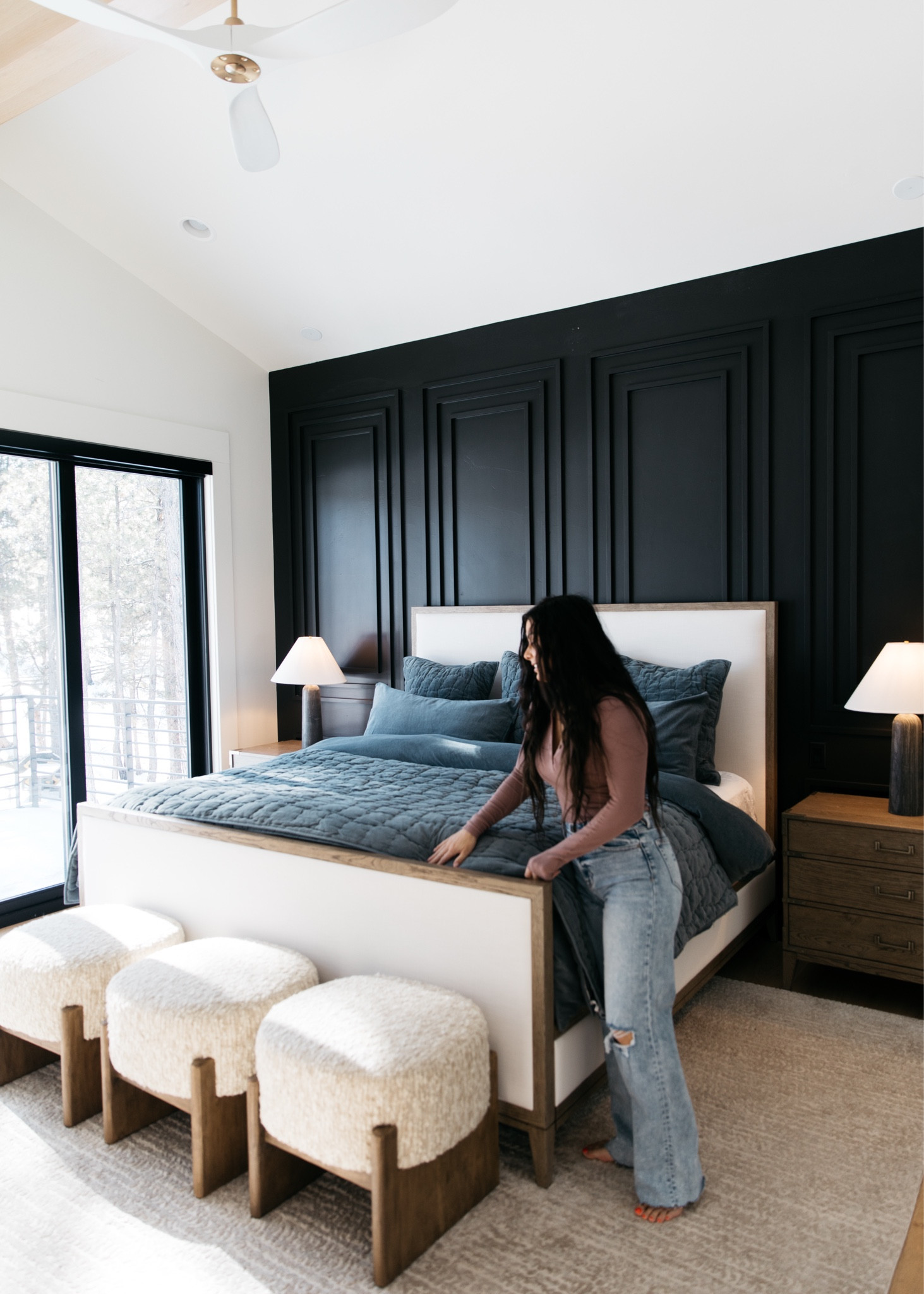 Loving this monochrome bedding moment. I typically do a contrasting color in the quilt, but I decided to go with a mix of texture and keep it all one shade.

#LTKHome #LTKStyleTip