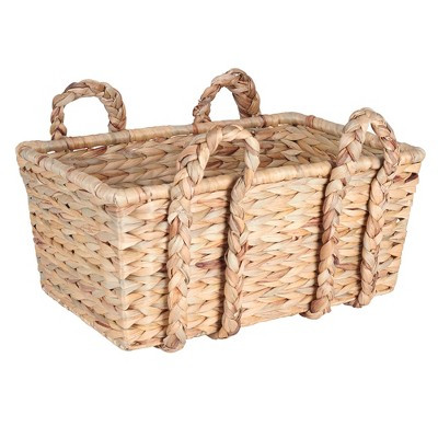 Household Essentials Wicker Storage Basket with Handles, Natural | Target