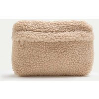 M&S Borg Zip Up Pouch Caramel | Marks & Spencer (UK)