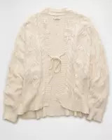 AE Open Front Cable Cardigan | American Eagle Outfitters (US & CA)