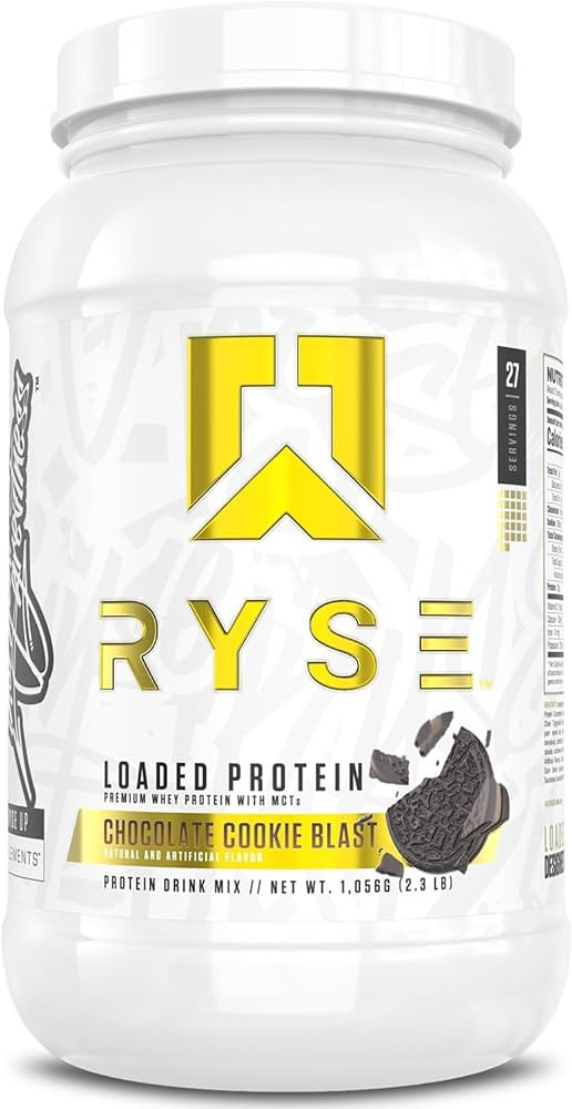 RYSE Loaded Protein Powder - Chocolate Cookie Blast - 25g Whey Protein Isolate & Concentrate with... | Amazon (US)