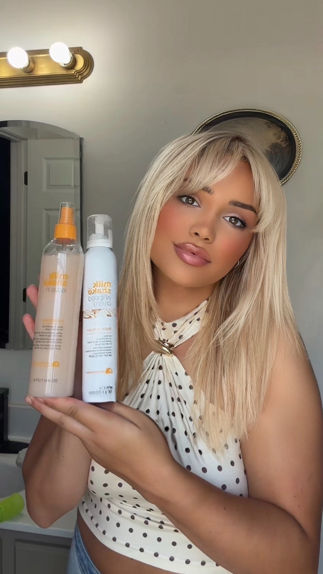 @milkshake usa     Fabulous hair that smells good… say less, my husband said you smell like a milkshake and I’m loving it  🤍 linking it all on LTK below #milkshake #haircare #hairroutine