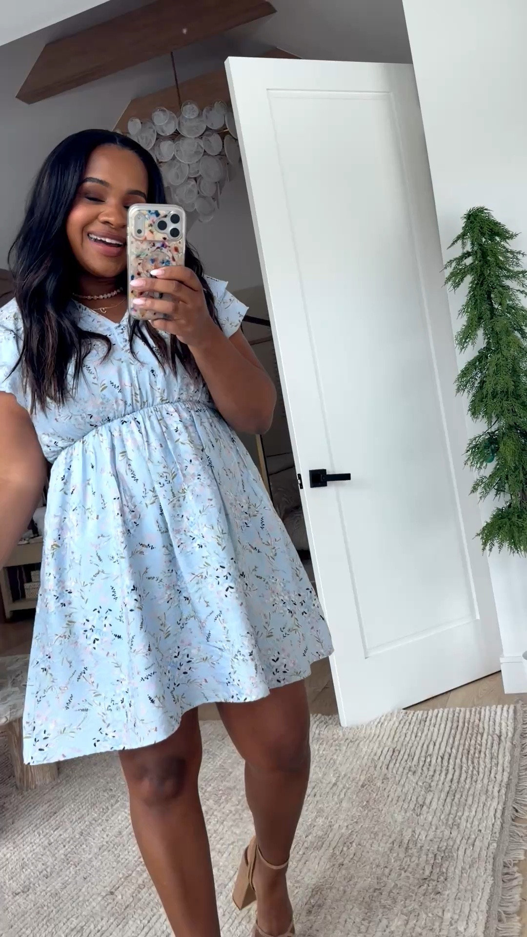 Just wore the cutest $25 dress to an event!🩵 I love the babydoll style and it has pockets. 

#LTKootd #LTKgrwm #LTKSaleAlert