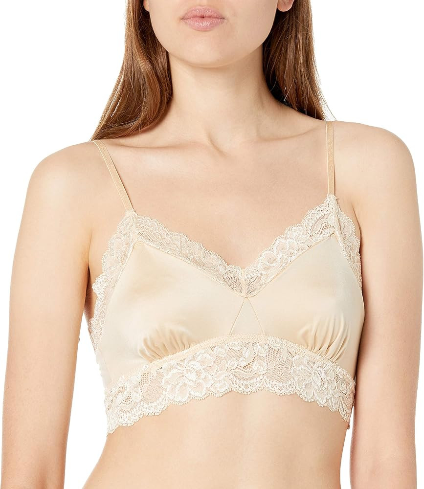 Mae Women's Microfiber Longline Lace Bralette (for A-C cups) | Amazon (US)