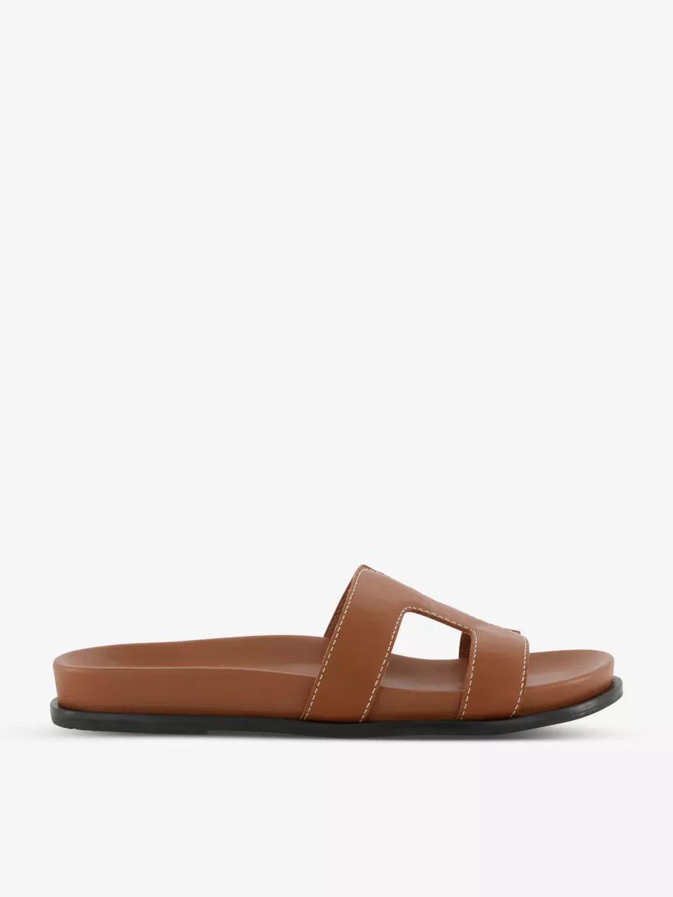 Loupa comfort-footbed leather sliders | Selfridges