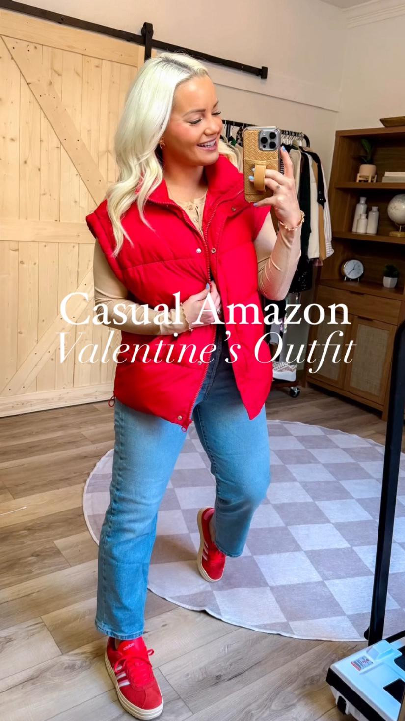 Cozy, casual & Valentine’s Day ready! This oversized red puffer vest from Amazon is the perfect statement piece for a laid-back yet festive look! Paired with jeans and sneakers for an effortless vibe, but it can easily be dressed up for a chic winter date night. Love a versatile piece like this! 

#LTKValentines #AmazonFashion #PufferVest #CasualChic #CozyAndCute #EffortlessStyle #LTKFinds #WinterWardrobe #ValentinesDayStyle #StreetStyle #WardrobeEssentials #TrendyAndTimeless #AmazonMustHaves 

 

#LTKSeasonal