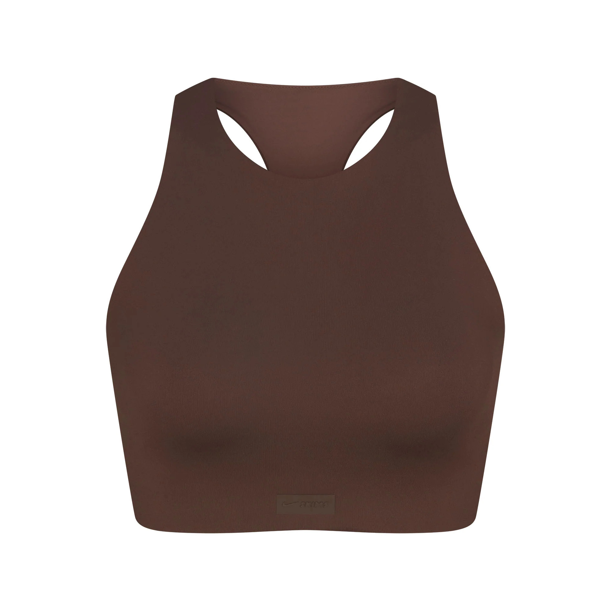 NikeSKIMS MATTE HIGH NECK BRA | DARK SEPIA | SKIMS (US)