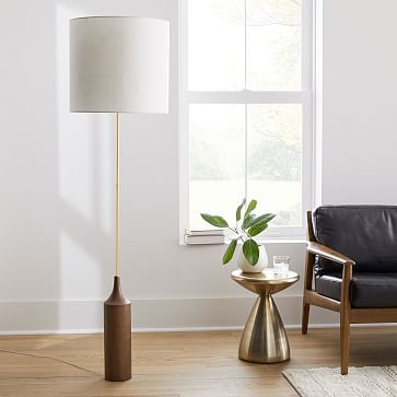 Hudson Wood Base Floor Lamp | West Elm (US)