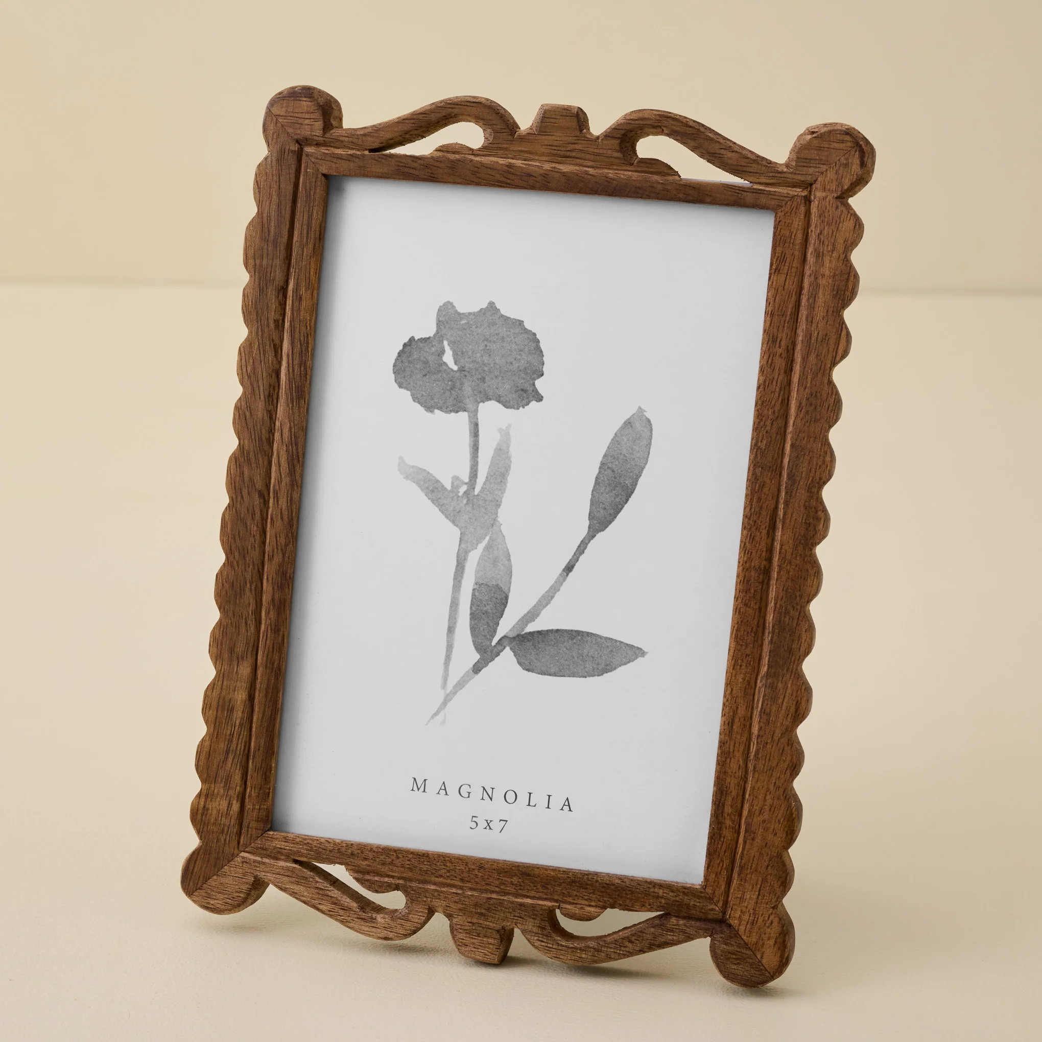 Holloman Carved Wood Photo Frame | Magnolia