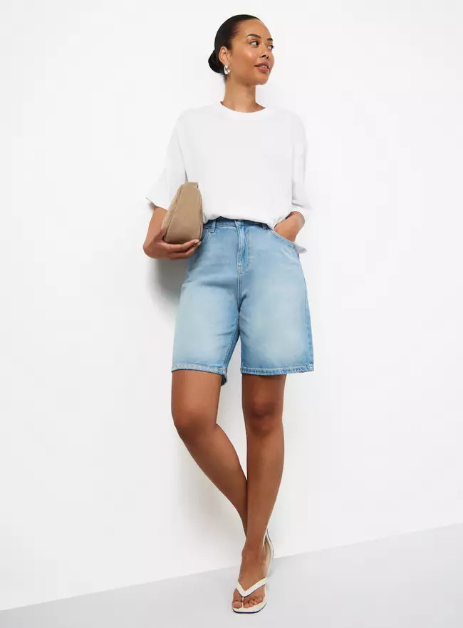Buy Light Denim Bermuda Shorts 12 | Shorts | Tu | Tu Clothing