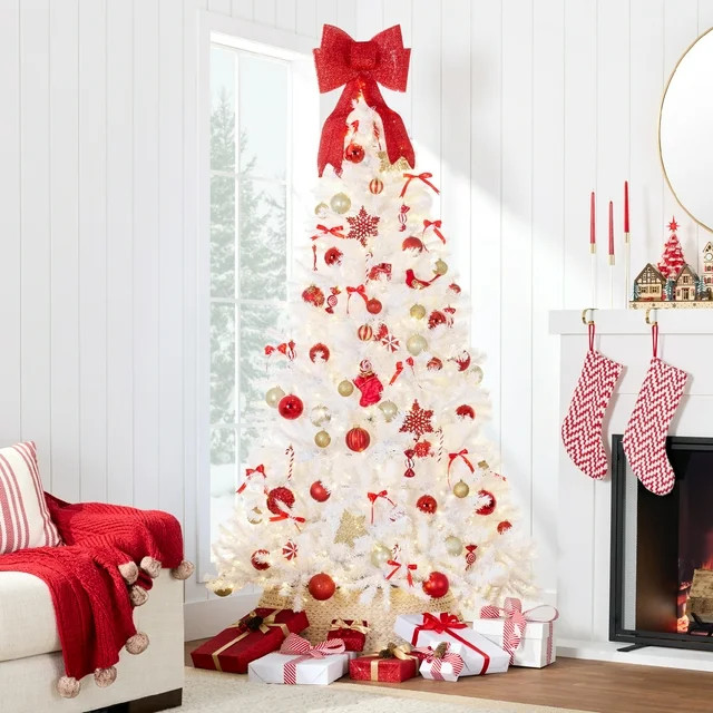 Best Choice Products 7.5ft Pre-Lit Premium Hinged Artificial Christmas Pine Tree w/ 550 Lights, M... | Walmart (US)