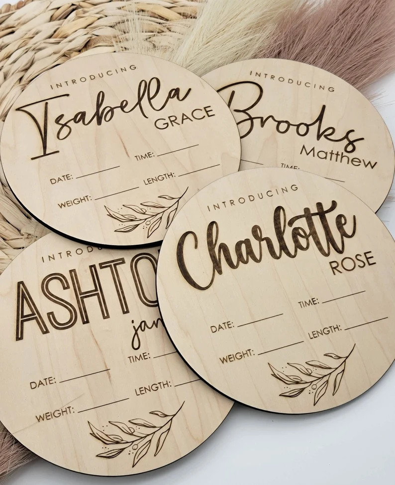 Baby Announcement Sign With Birth Stats  Sign for Name Reveal - Etsy | Etsy (US)