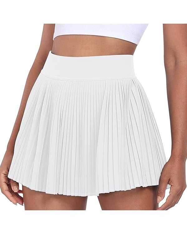 Desol Pleated Tennis Skirt for Women with Pocket Shorts High Waisted Women's Tennis Skort Athleti... | Amazon (US)