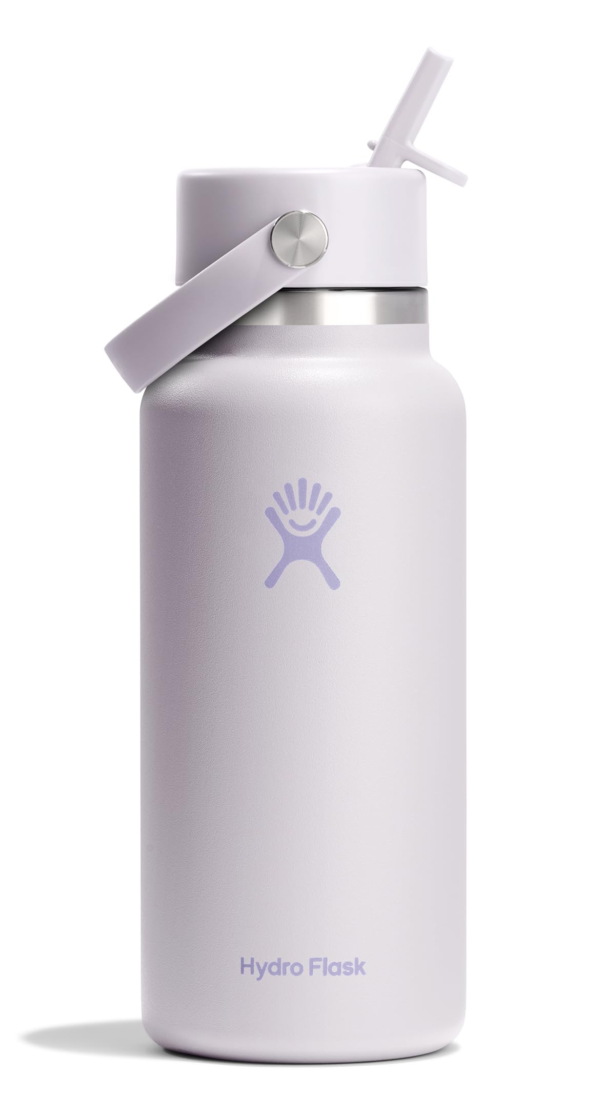 Hydro Flask Water Bottle - Insulated Stainless Steel - Wide Mouth Flex Straw Lid, Non Spill, Leak... | Amazon (US)