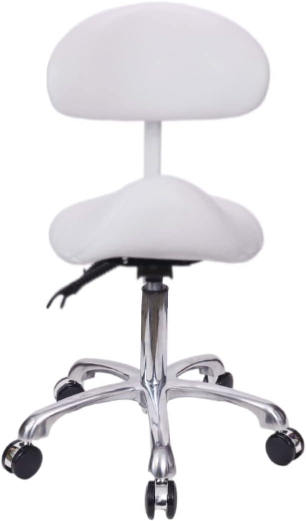 MWOSEN Saddle Stool Chair with Back Rolling Esthetician Seat for Salon Tattoo Shop Spa Facial las... | Amazon (US)