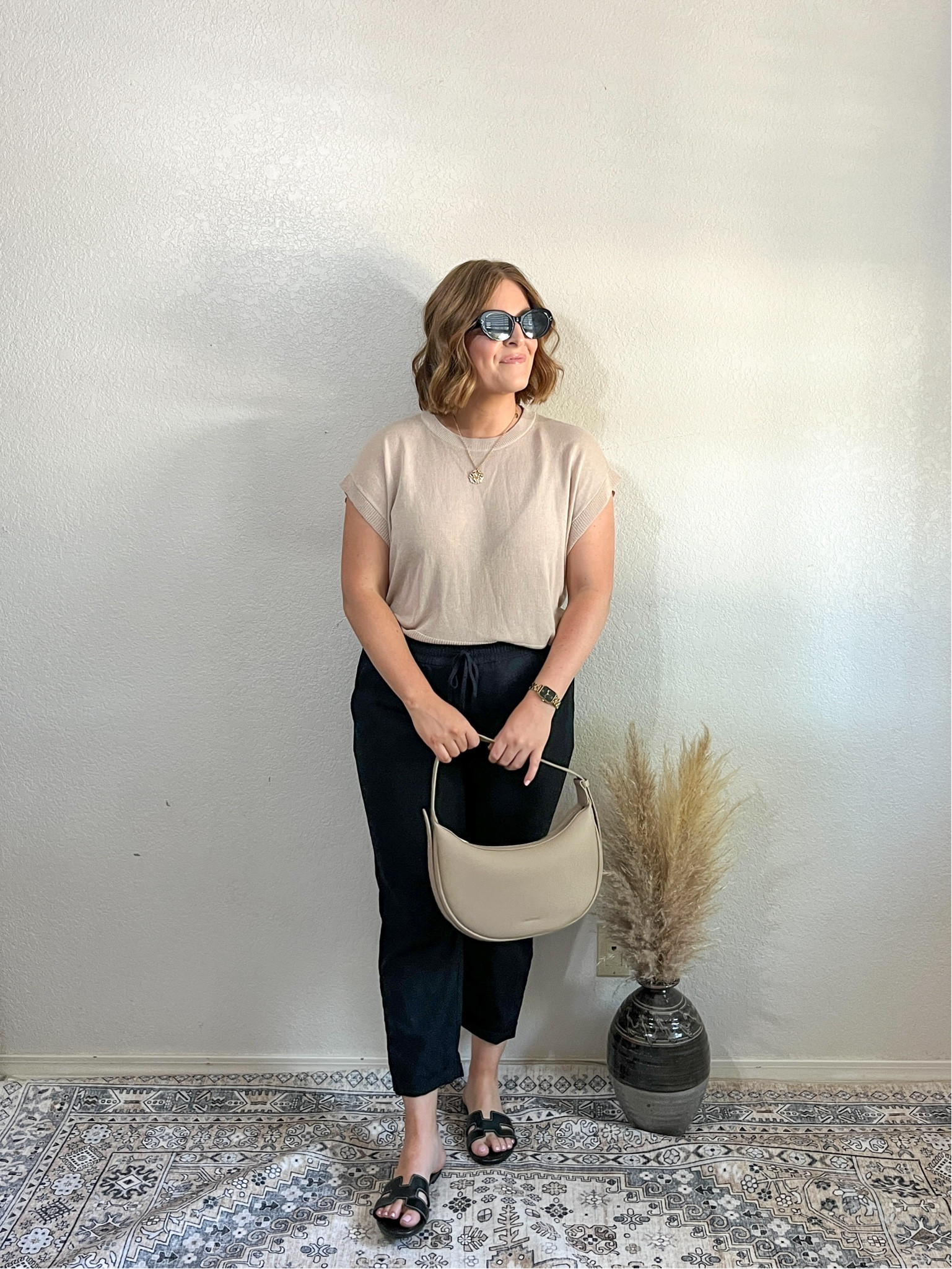 Day 3 of Summer Outfits// dressy casual look

Swap your tee for a lightweight sweater knit top to elevate your look! This top would also make for a perfect Summer workwear top

top M (runs big)
pants 10 classic (tts) I’m 5’4


#LTKWorkwear #LTKMidsize #LTKStyleTip