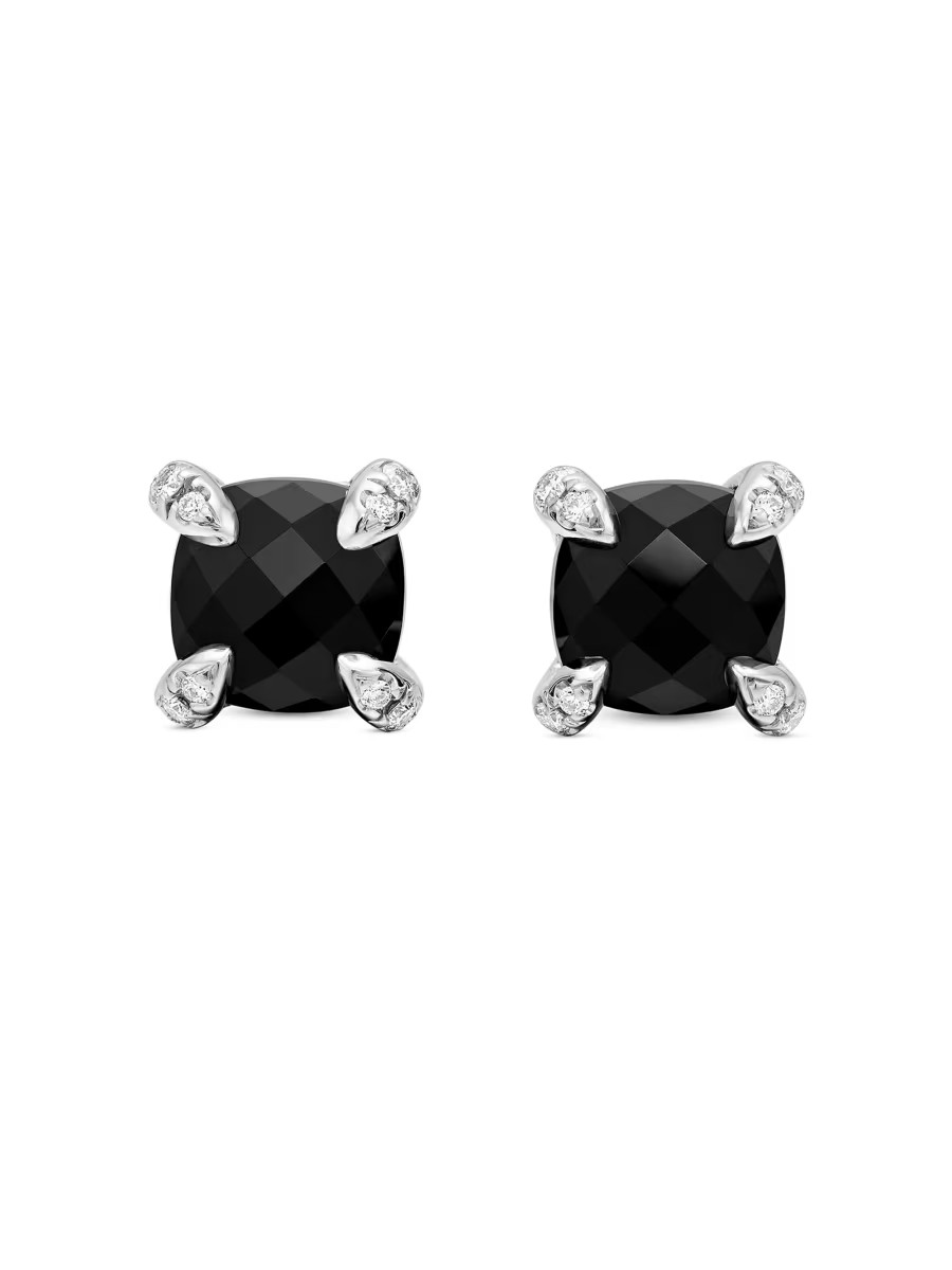 David YurmanPetite Chatelaine Stud Earrings in Sterling Silver | Saks Fifth Avenue