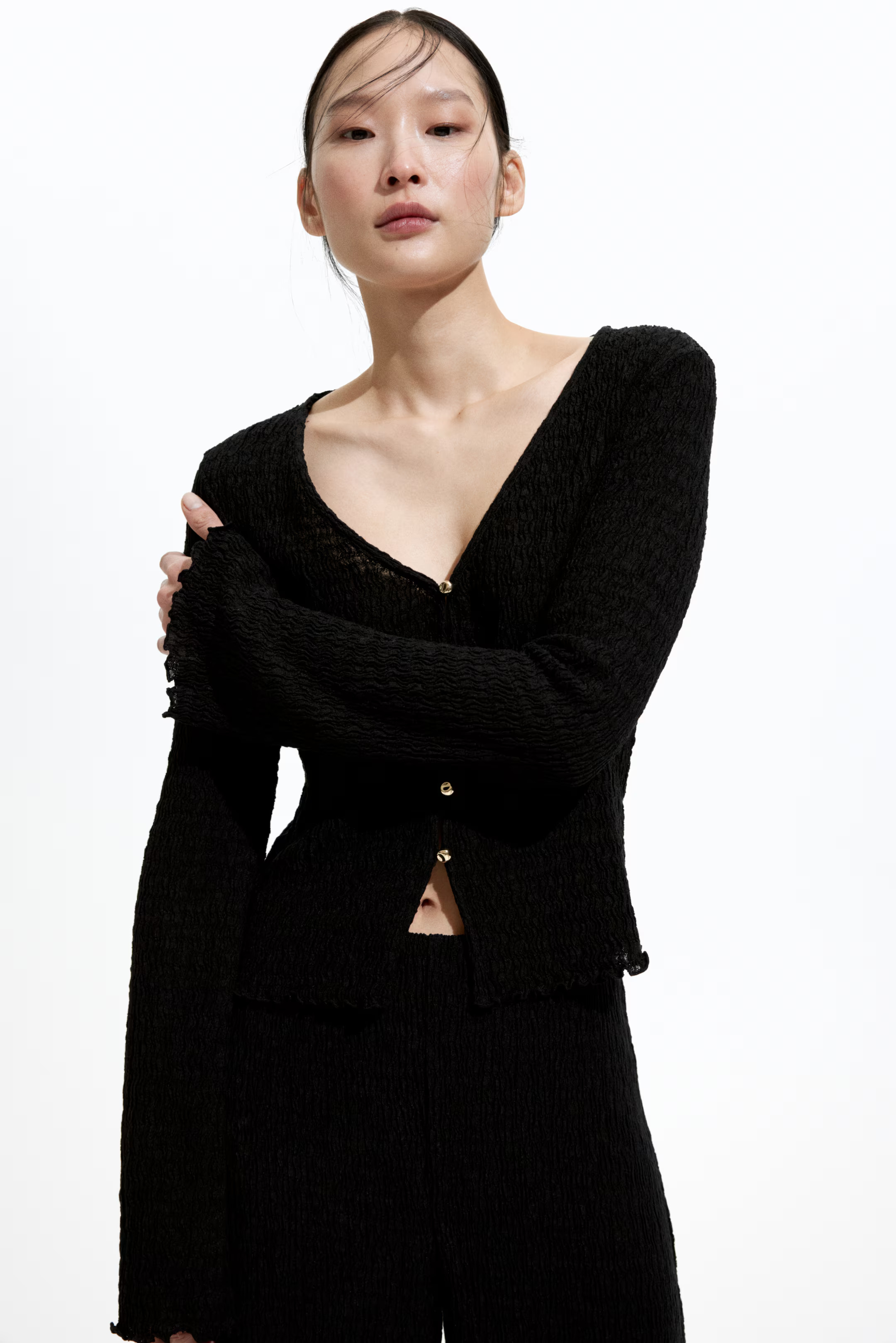 Textured jersey top | H&M (UK, MY, IN, SG, PH, TW, HK)