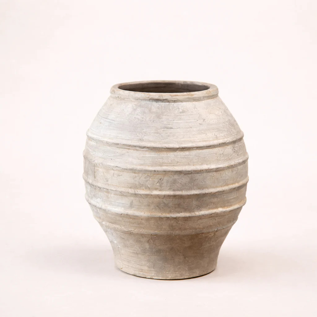 Taupe Ceramic Artisan Vase | By Luxe B Co. | luxe bCO