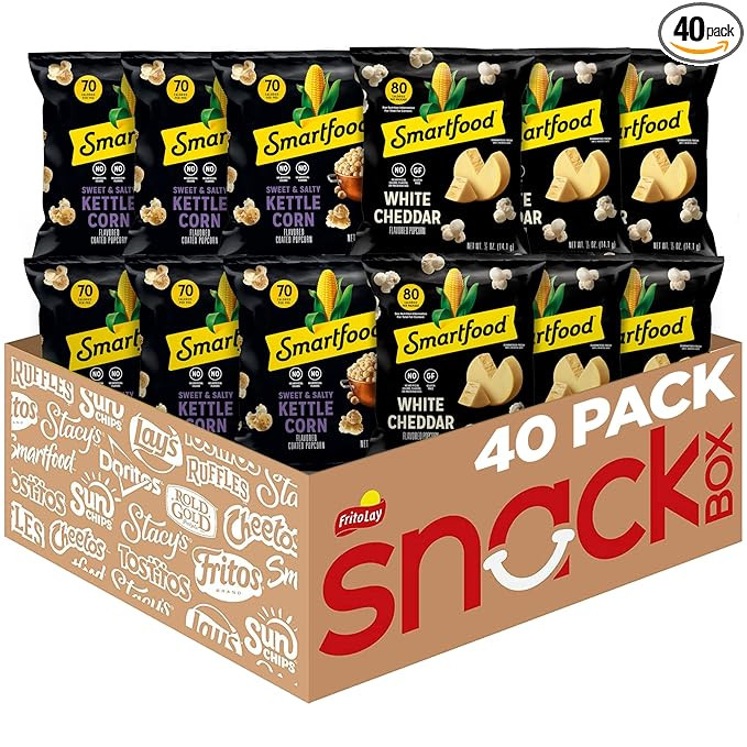 Smartfood Popcorn, Variety Pack, 0.5 Ounce (Pack of 40) | Amazon (US)