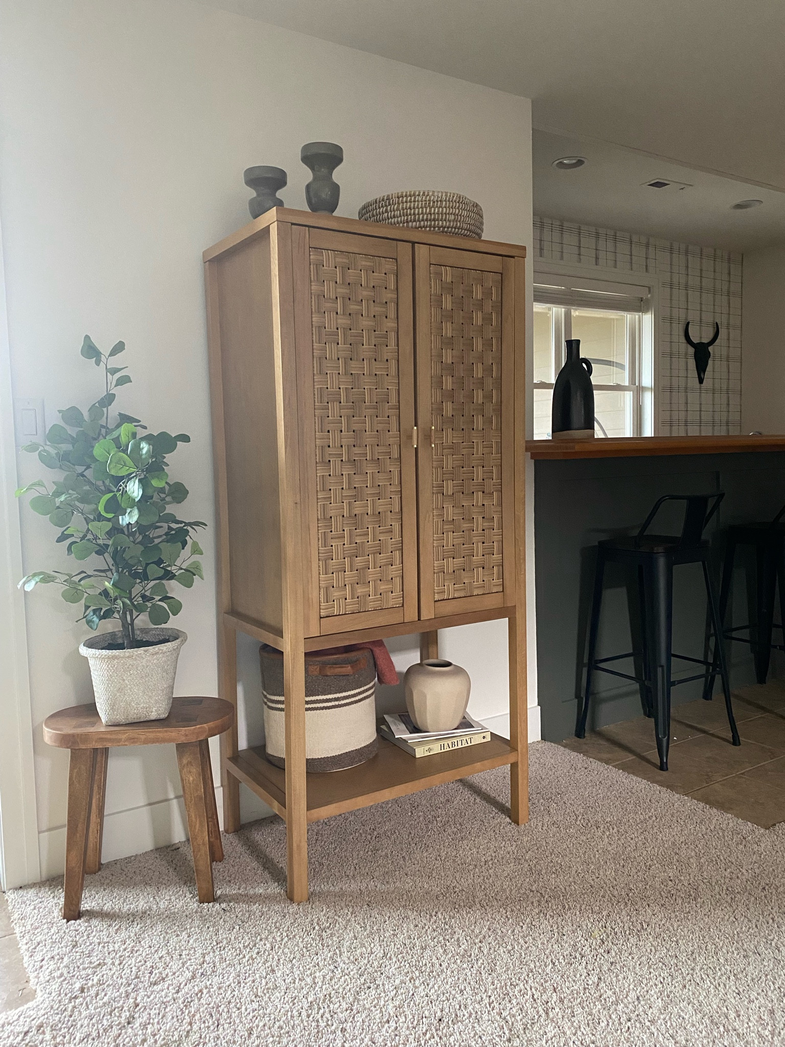 Cabinet, storage, baskets and bowls, hutch, plant, vase.  #thebloomingnest #thespoiledhome #chrislovesjulia #studiomcgee

#LTKsalealert #LTKHoliday #LTKhome