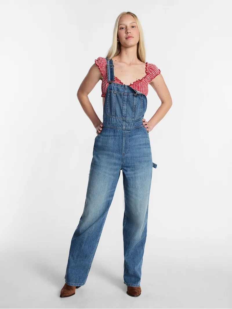 Kacey Lee Women's Denim Overalls, Sizes XS-XXL | Walmart (US)