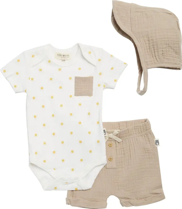 Bodysuit, Shorts & Hat Set | Nordstrom Rack