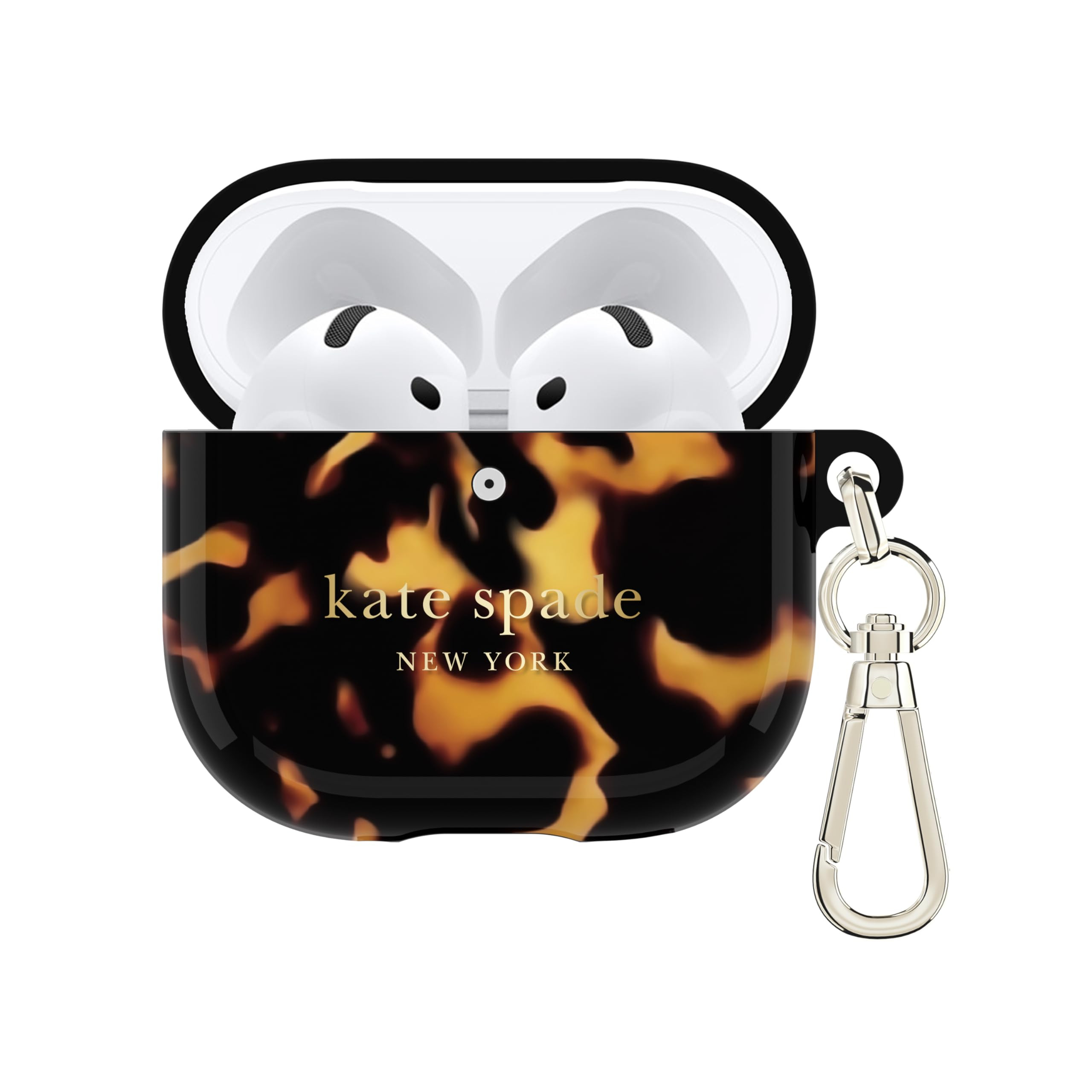 kate spade new york AirPods 4 Protective Case with Keychain Ring - Transparent Tortoise, Compatib... | Amazon (US)