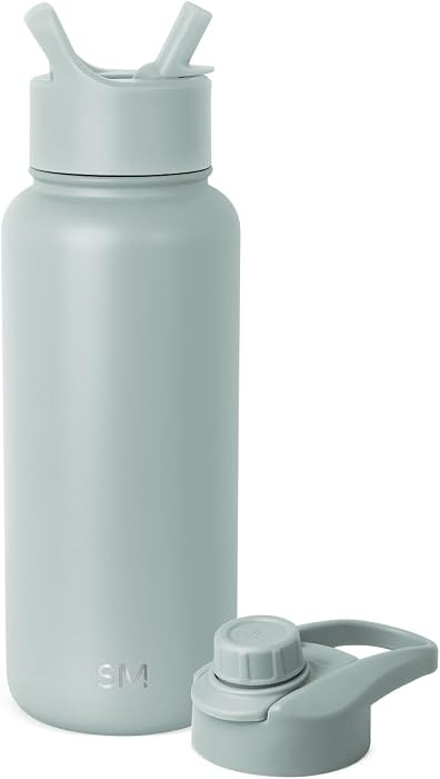 Simple Modern Water Bottle with Straw and Chug Lid Vacuum Insulated Stainless Steel Metal Thermos... | Amazon (US)
