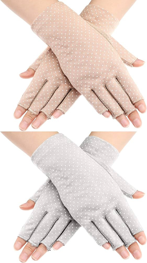 Maxdot Fingerless Gloves Non Slip UV Protection Driving Gloves Summer Outdoor Gloves for Women | Amazon (US)