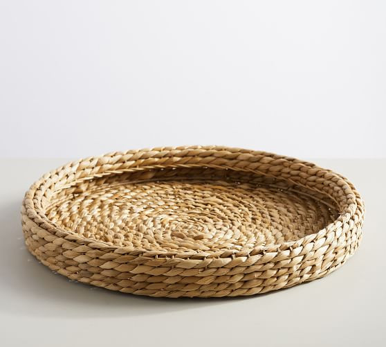 Handwoven Seagrass Round Tray | Pottery Barn (US)