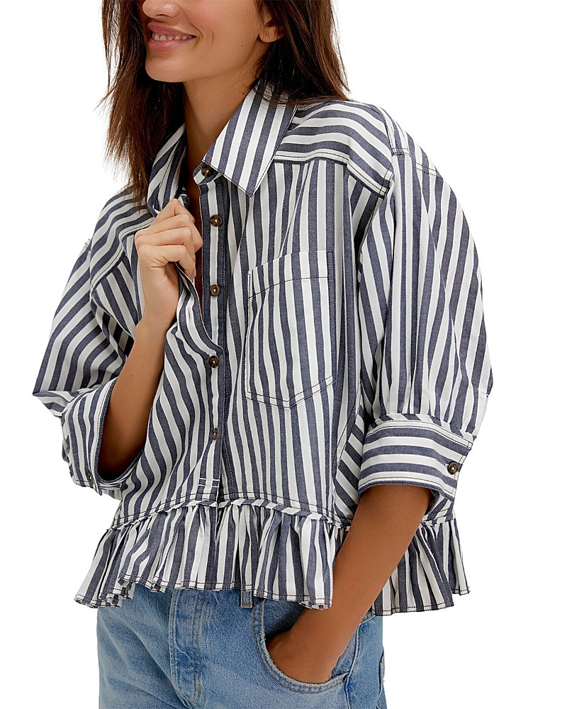 Free People Bailey Striped Shirt | Bloomingdale's (US)