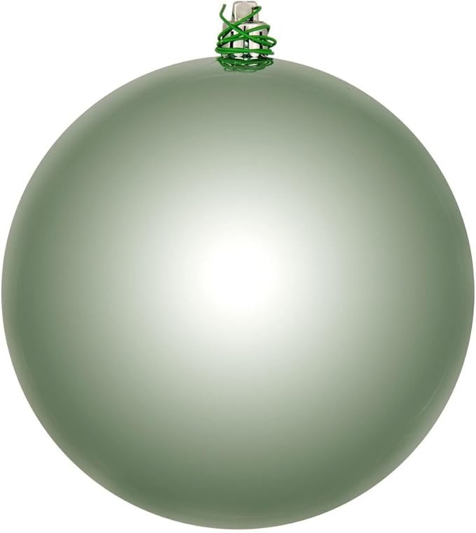 Vickerman 3" Frosty Mint Shiny Ball Ornament. Includes 12 Ornaments per Pack. | Amazon (US)