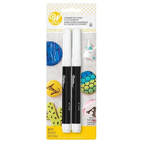 Wilton Black Food Marker, 2-Count Pack of Edible Markers, Ideal for Cookies and Cakes | Amazon (US)