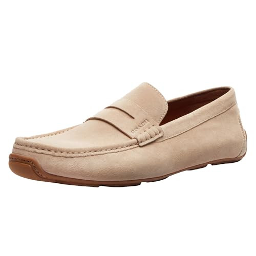 Coach Men's Luca Suede Driver Loafer, Taupe, 9.5 | Amazon (US)