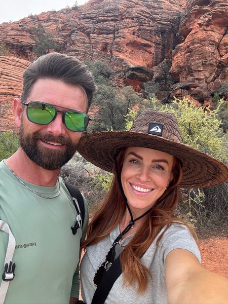 My teenage years were spent with no sunscreen and dare I saw in tanning beds. 😵‍💫 With knowledge I have now, I’m definitely more cautious in the sun, which means I’m always try and shade my face + wear sunscreen! This straw hat is my go to for boating + hikes. I get the large size so it doesn’t crease my hair and because I have a huge head 🤪