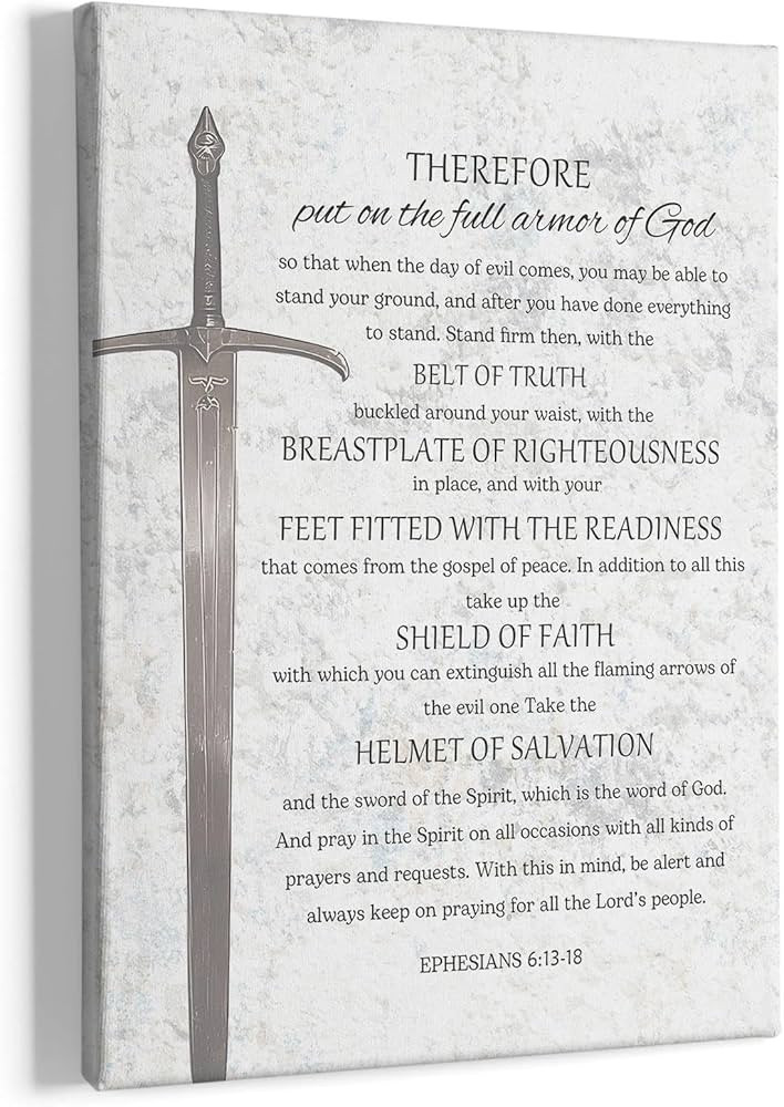 HIWX Christian Wall Decor, Bible Verses Spiritual Framed Canvas Painting Wall Art Decor, Religiou... | Amazon (US)