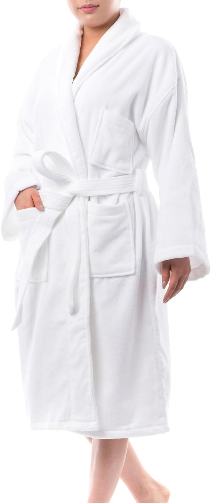 Alpine Swiss Blair Womens Cotton Terry Cloth Bathrobe Shawl Collar Velour Spa Robe | Amazon (US)
