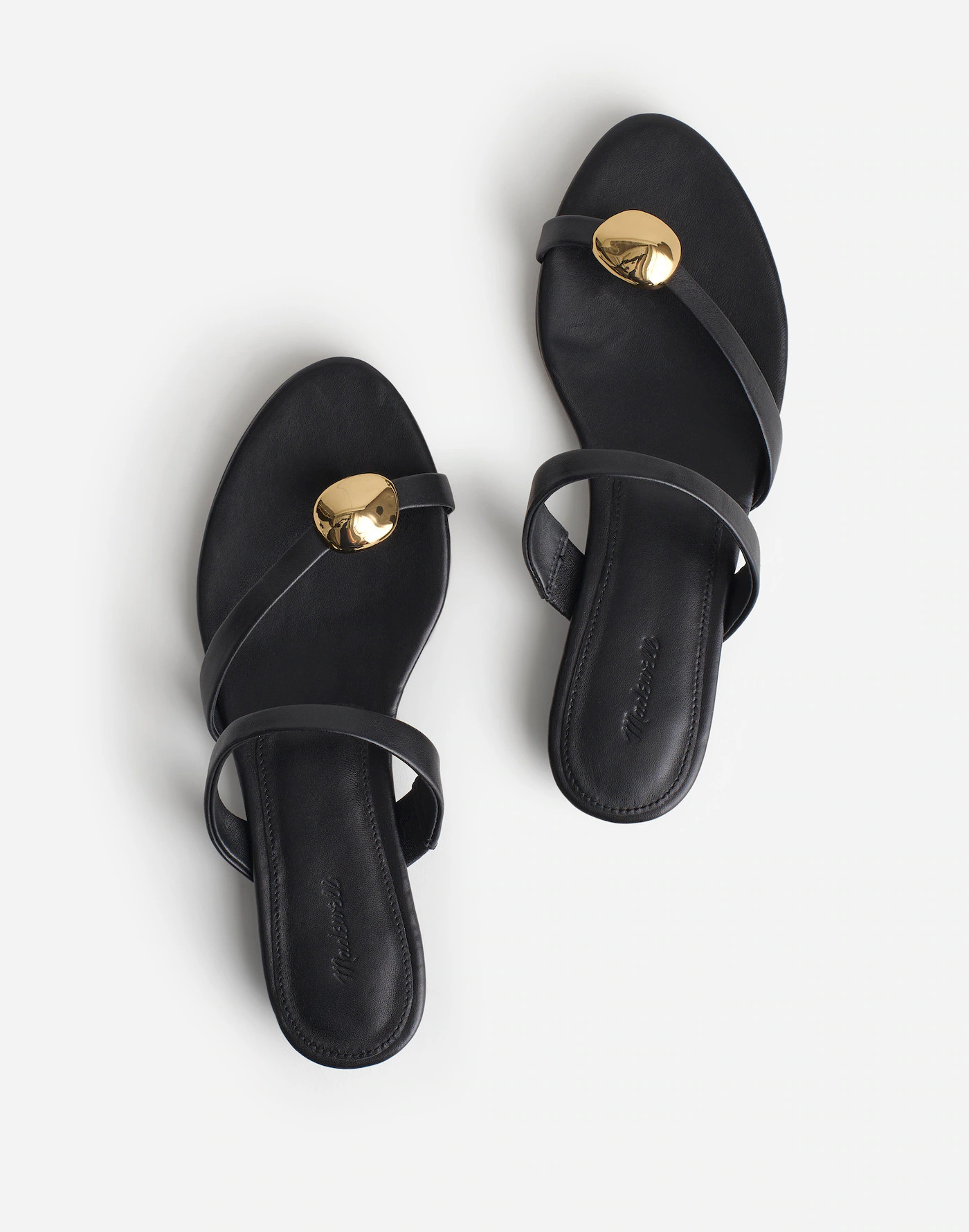 The Mila Organic Hardware Thong Slide Sandal | Madewell | Madewell