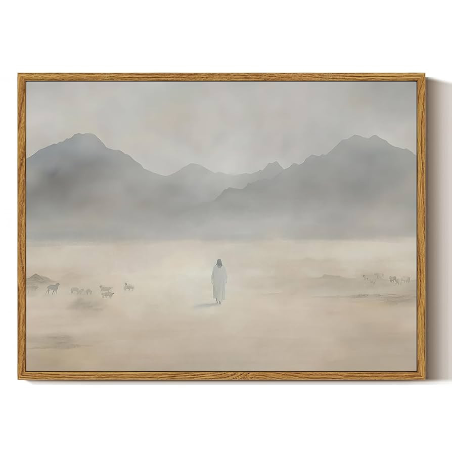 ARPEOTCY Framed Wall Decor Paintings, Jesus Wall Art Pictures, Christian Pictures Easter Home Dec... | Amazon (US)