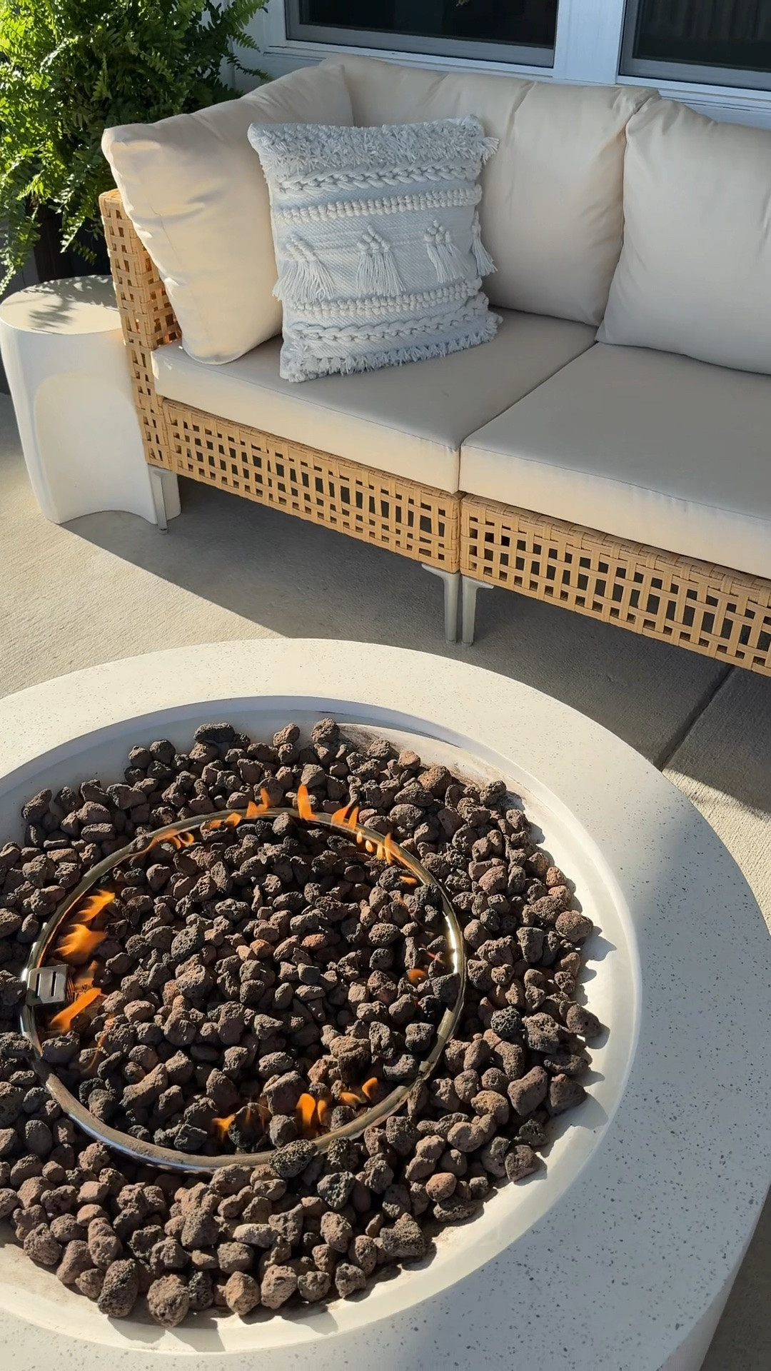 Propane firepit for outdoor entertaining, this has been the best addition to our backyard and completely transformed how we use our patio in the evenings. If you're looking for a firepit for summer entertaining, this one is linked below. @Wayfair #ad #wayfair #wayfairpartner #wishyouwerehere #outdoor

#LTKHome #LTKSeasonal #LTKSaleAlert