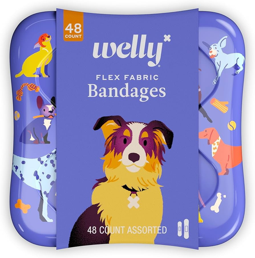 Welly Bandages | Adhesive Flexible Fabric Bravery Badges | Assorted Shapes for Minor Cuts, Scrape... | Amazon (US)